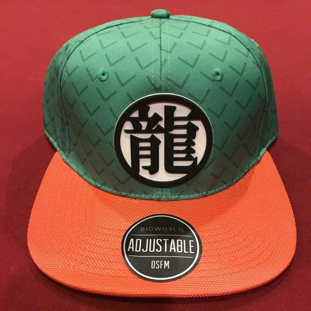 Dragon Ball Z Green Snapback Hat. OSFM